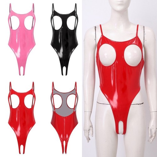 Damen wetlook catsuit - catsuit, lack