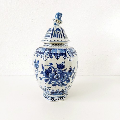 Porceleyne fles deckelvase - de,