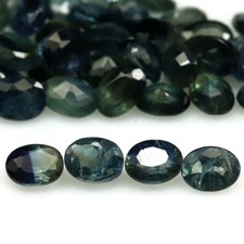 Saphir Blau/Grün ovaler