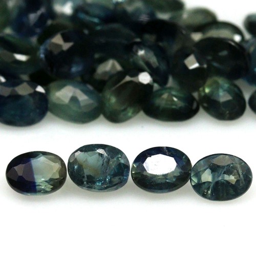 Saphir blau grün ovaler - saphir, blau/grün