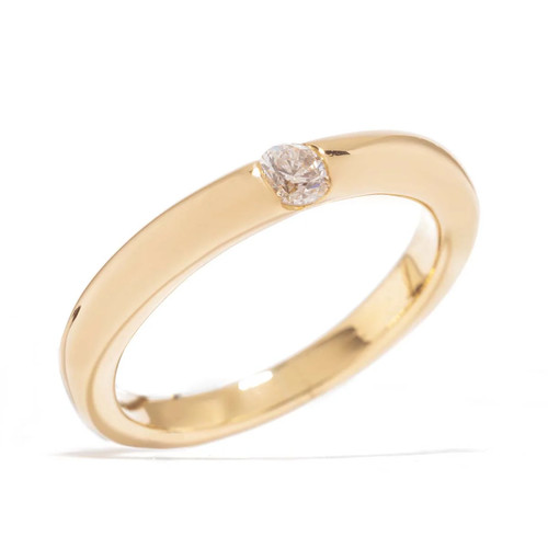 Solitär ring aus 750 - aus,