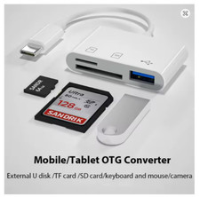 USB-C Kartenleser OTG – SD, microSD & USB 3.0 Adapter für iPad, MacBook