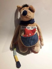 SIGIKID / PROVINZIAL Maus braun roter Stern ca. 28 cm Stoffmaus NEU