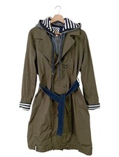 KHUJO Trenchcoat Damen Mantel Gr. DE 38 khaki Casual-Look