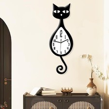 Wanduhr in Katzenform