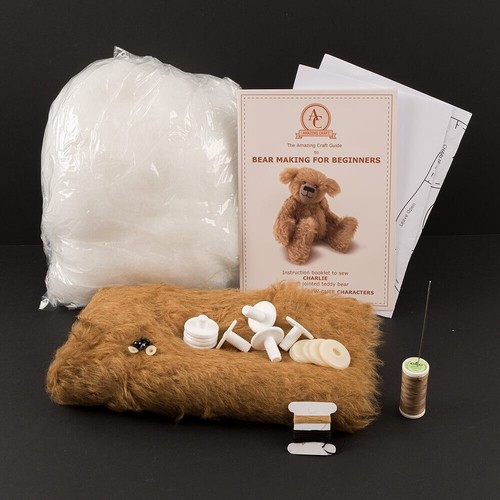 Mohair teddybär kit - teddybär,