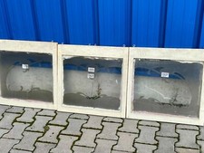 3x ANTIKE GLASSCHEIBE GLAS