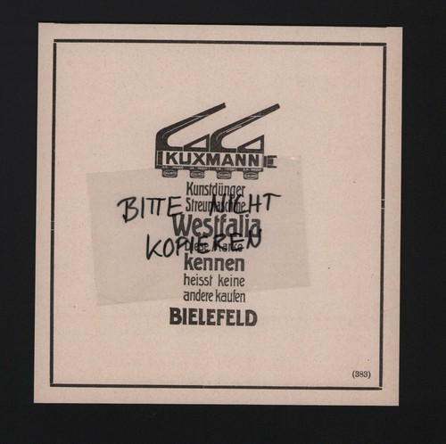 Bielefeld werbung 1911 - bielefeld,,