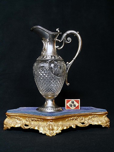 Kristallkaraffe silber 800 - kristallkaraffe,