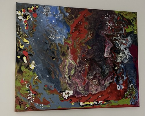 Acryl bild gemälde modern - gemälde,