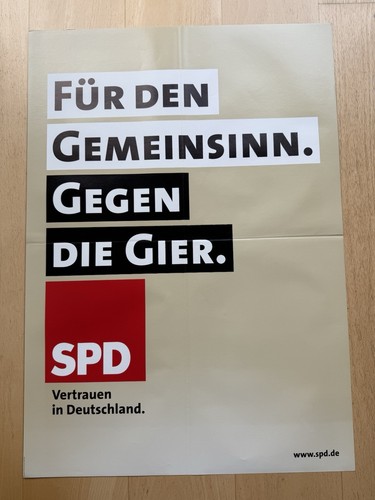 Spd wahlplakat bundestagswahl - wahlplakat,