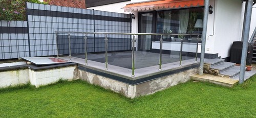 Edelstahl vsg glas balkon - vsg,