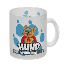 Glas Tasse mit Superhelden -