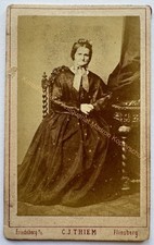 orig CDV Foto Fotografie Frau