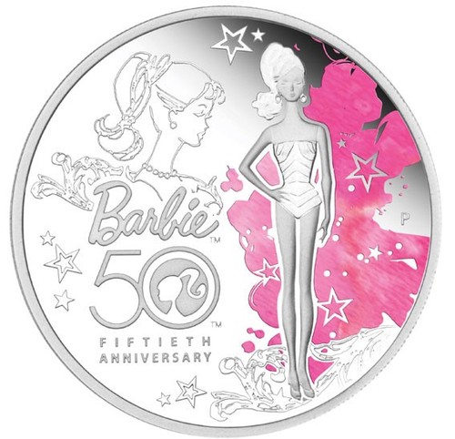 Slibermünze jahre barbie - slibermünze, 50