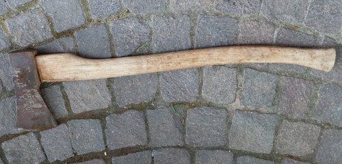 Alte axt mit - mit, spaltaxt