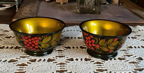 Khokhloma schale set - khokhloma-schale,
