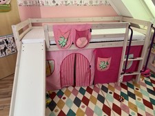 Hochbett 90x200 mit - , rutsche