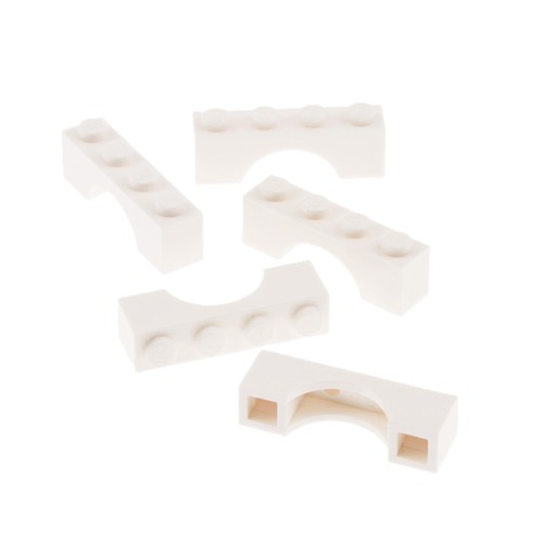 Lego bogenstein 1x4x1 weiß - bogenstein,