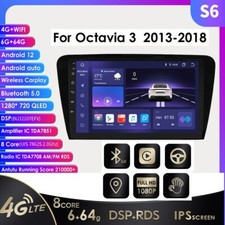 für Skoda Oktavia III 10.1" DAB+ Auto Radio Navigation BT5.0 Kabellos Carplay