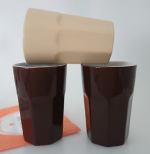 3 Latte Macchiato Becher Pokal braun beige 300 ml - Neuzustand