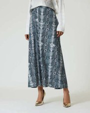 Rock grau 44 Damen Maxirock