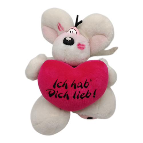 Stofftier diddl maus - stofftier, rotes