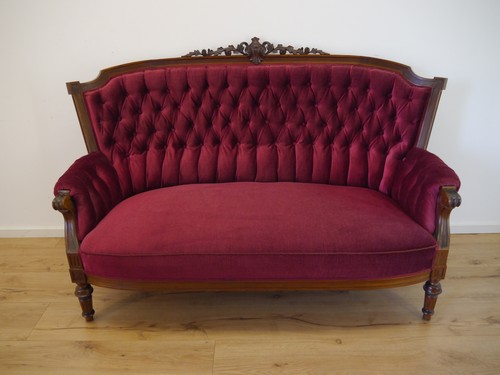 Gründerzeit sofa nussbaum - sofa,