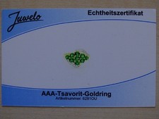 Juwelo, AAA-Tsavorit-Goldring