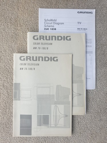 Grundig color television - television, mw