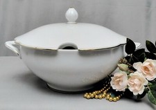 Suppenterrine Seltmann Weiden "Nora" Suppenschüssel Goldwellenrand B 1162