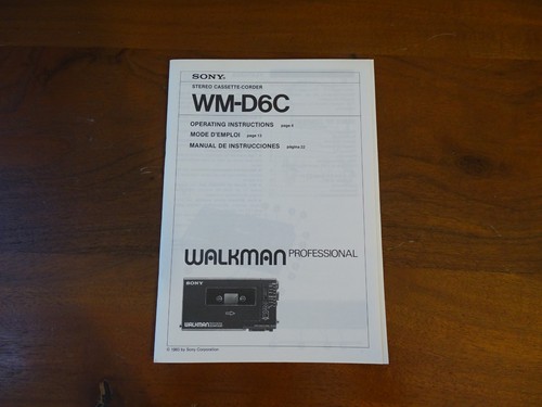 Original sony walkman - walkman, wm-d6c