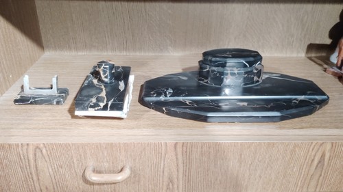 Marmor-Schreibtisch-Set