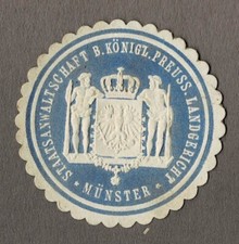 Siegelmarke STAATSANWALTSCHAFT