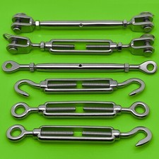 SPANNSCHLOSS WANTENSPANNER EDELSTAHL A4 SPANNSCHRAUBE SEILSPANNER SEGELSPANNER