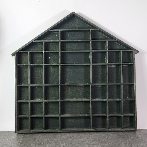 Setzkasten hausform holz - setzkasten, 59x62
