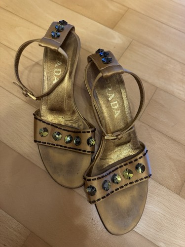 Prada sandalen 36 messing - prada,