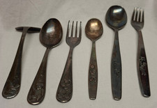 7 tlg altes versilbertes