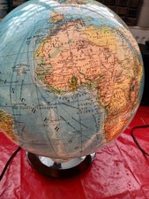alter Globus Leuchtglobus 45 cm hoch mit den Grenzen von 1939