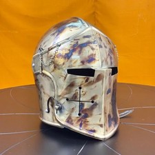 Kommando Antik Barbuta Helm Mittelalter Ritter Rüstung 18 Gauge Baustahl...