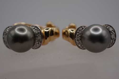Tahitiperlen ohrringe 585 - –,