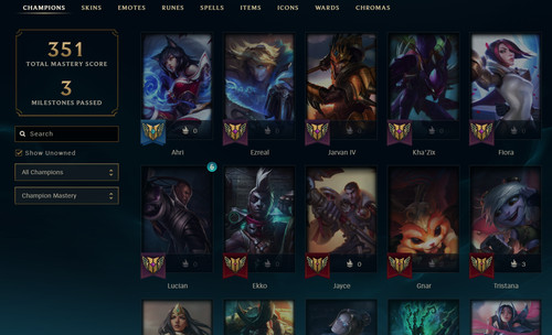 Riot games main - main, account