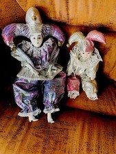 2  Harlekin Porzellan Puppen