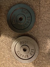  2 LCP SPORTS Hantelscheiben aus Gusseisen 10kg
