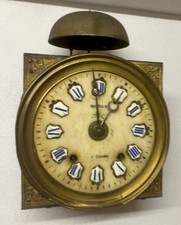 seltene Comtoise Alabaster Zifferblatt, Email Kartuschen, doppeltes Schlagwerk