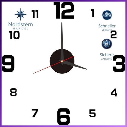 Wanduhr groß 40cm diy - 3d,
