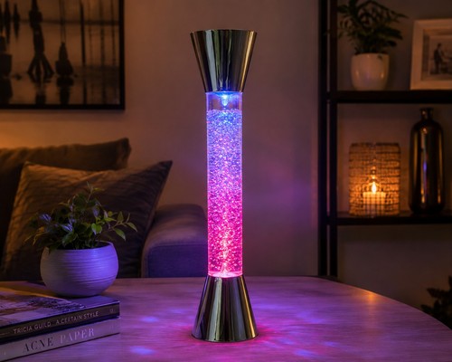 Led glitter bubble lamp mit - glitter,