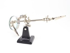 Feinmechaniker Lupe mit 2 Halteklammern und Standfuß