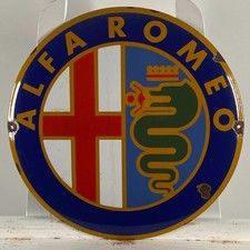 Alfa Romeo Emailschild - Ø 41