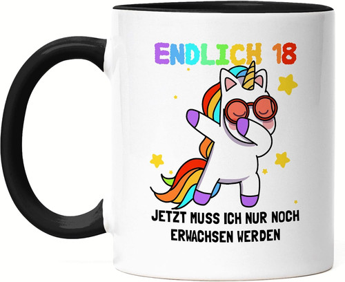 Endlich tasse schwarz - tasse,
